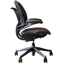 Refurbished Humanscale Freedom Chair – Dark Chocolate Brown Leather image 3