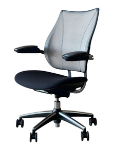 Humanscale Liberty Chair – Black Fabric & Polished Frame – Refurbished image 3