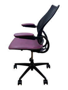 Humanscale Liberty Chair – Dark Pink Leather – Refurbished image 4