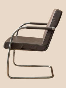 Refurbished Orangebox Sound 02 Leather Visitor Chair – Brown image 2