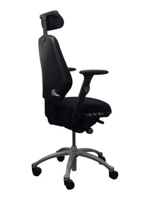 Refurbished RH Logic 300 Ergonomic Chair with Headrest – Black image 3