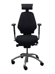 Refurbished RH Logic 300 Ergonomic Chair with Headrest – Black image 8