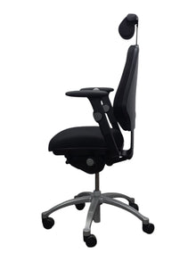 Refurbished RH Logic 300 Ergonomic Chair with Headrest – Black image 4