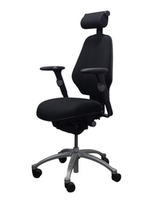 Refurbished RH Logic 300 Ergonomic Chair with Headrest – Black image 6