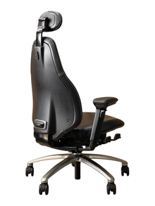 Refurbished RH Mereo 220 Genuine Leather Chair with Headrest – Black image 6