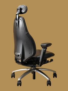 Refurbished RH Mereo 220 Genuine Leather Chair with Headrest – Black image 6