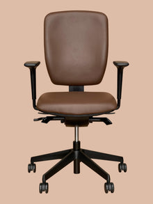 Refurbished Senator Dash Fully Adjustable Chair – Brown PU image 1