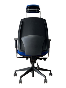 Summit High-Back Office Chair with Headrest – Blue – Refurbished image 3