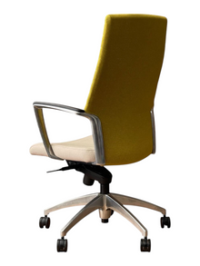 Verco Global Accord High-Back Chair – Green & Cream – Refurbished image 2