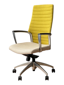 Verco Global Accord High-Back Chair – Green & Cream – Refurbished image 5