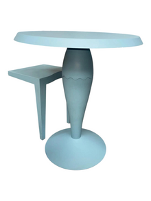 Refurbished Kartell Miss Balù Table & 3 Dr. Glob Chairs – Blue image 6