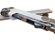 Refurbished Humanscale Dual Monitor Arm Assembly – Silver & White image 4