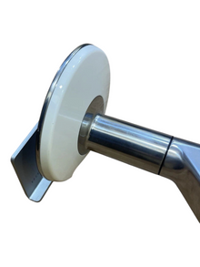 Refurbished Humanscale Dual Monitor Arm Assembly – Silver & White image 5
