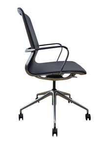 Refurbished Dynamic Lucia Executive Office Chair – Black & Chrome image 3