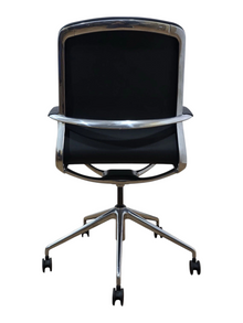 Refurbished Dynamic Lucia Executive Office Chair – Black & Chrome image 4