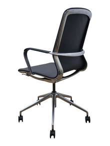 Refurbished Dynamic Lucia Executive Office Chair – Black & Chrome image 5
