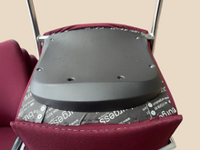 Refurbished Burgess Stacking Visitor Chairs – Burgundy, Set of 10 image 3
