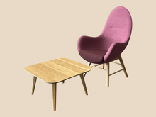 Refurbished Connection Lounge Chairs & Coffee Table – Mauve Set image 2