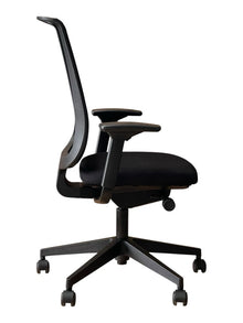 Refurbished Steelcase Reply Air Office Chair – Black Mesh and Fabric image 9