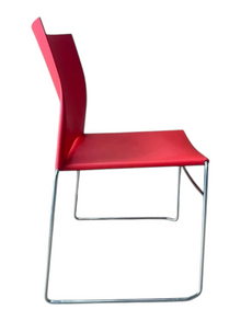 Refurbished Herman Miller Pronta Stacking Chairs – Red, Set of 5 image 3