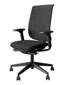 Refurbished Steelcase Reply Air Office Chair – Black Mesh and Fabric image 5