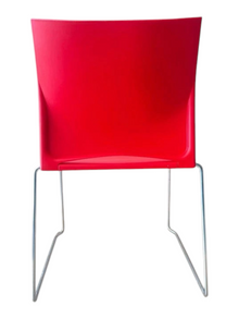 Refurbished Herman Miller Pronta Stacking Chairs – Red, Set of 5 image 4